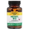 Витаминно-минеральный комплекс Country Life Methyl B12 3000 мкг, 120 пастилок