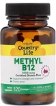 Витаминно-минеральный комплекс Country Life Methyl B12 3000 мкг, 120 пастилок
