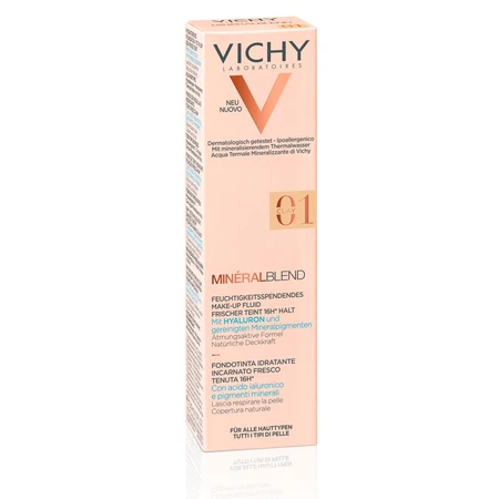 Тональный крем Vichy Mineralblend, оттенок 1, 30 мл для придания коже естественного сияющего вида: цены и характеристики