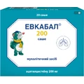 Евкабал 200 саше пор. д/п р-ну д/перор. застос. 200 мг саше 3 г №20