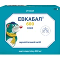 Евкабал 600 саше пор. д/п р-ну д/перор. застос. 600 мг саше 3 г №20