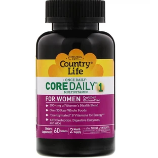 Витаминно-минеральный комплекс Country Life Core Daily 1 Women's таблетки, №60