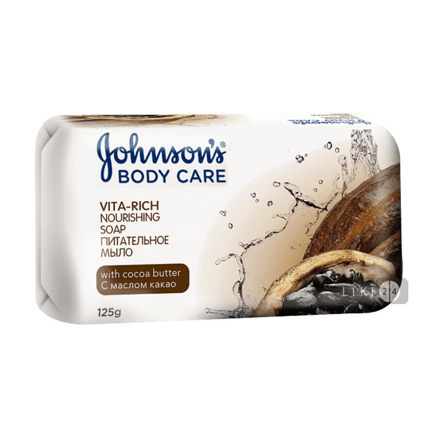 Тверде мило Johnson's Body Care Vita Rich поживне з маслом какао, 125 г: ціни та характеристики