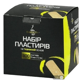 Набір пластирів B-Heаlth на тканинній основі 19 мм х 72 мм, 300 шт