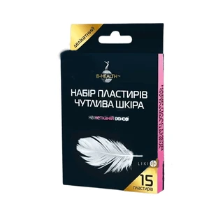 Набір пластирів B-health Чутлива шкіра на нетканій основі 19 мм х 72 мм 15 шт