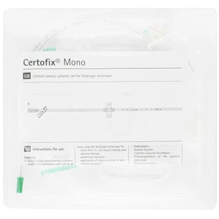 Набор Certofix Mono 320 4160258Е для катетеризации центральных вен (набор по Сельдингеру), одноканальный катетер, 16G