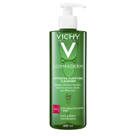 Гель Vichy Normaderm Phytosolution для глибокого очищення жирної, схильної до недоліків шкіри, 400 мл: ціни та характеристики