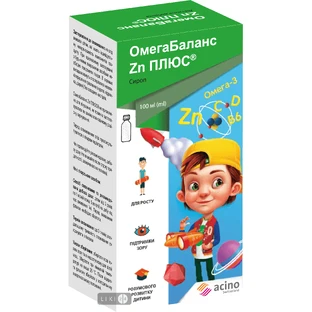 ОмегаБаланс ZN Плюс сироп, 100 мл