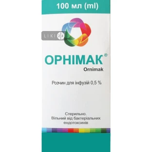 Орнімак 0,5 % розчин для інфузій флакон, 100 мл