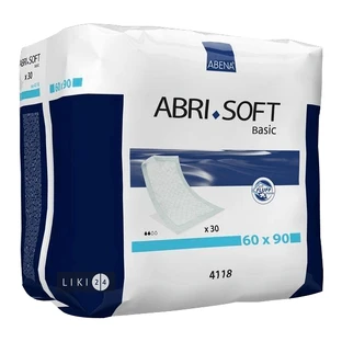 Одноразові пелюшки Abena Abri-Soft Basic 60x90 см 30 шт