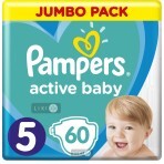 Підгузки Pampers Active Baby 5 Junior 11-16 кг 60 шт: ціни та характеристики