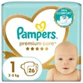 Подгузники Pampers Premium Care Newborn 1 2-5 кг 26 шт