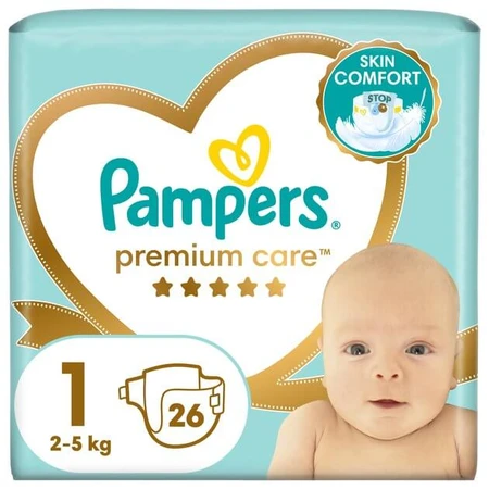 Подгузники Pampers Premium Care Newborn 1 2-5 кг 26 шт: цены и характеристики