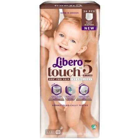 Подгузники детские Libero Touch 5 10-14 кг 36 шт