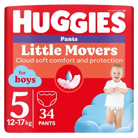 Трусики-підгузки Huggies Pants Boy 5 для хлопчиків 12-17 кг 34 шт: ціни та характеристики