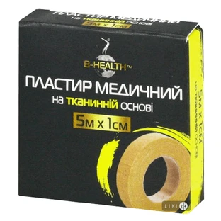 Пластырь медицинскийна тканевой основе, катушка 5 м х 1 см 1 шт