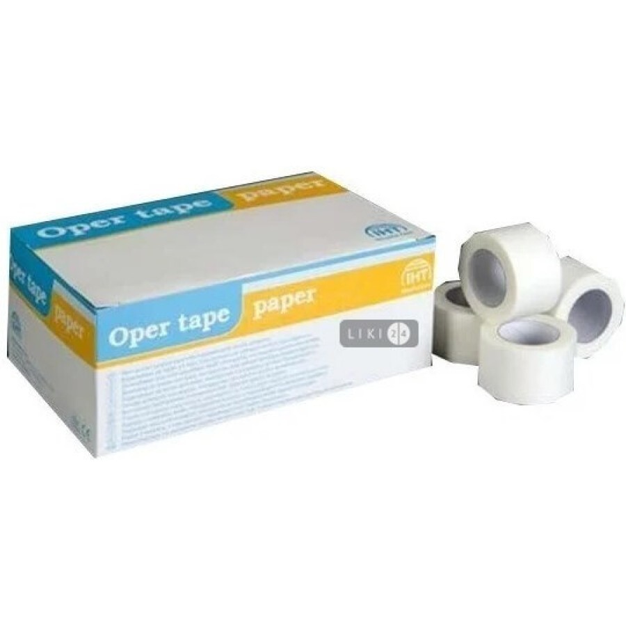 Пластир хірургічний нетканий oper tape paper 5 м х 2,5 см: ціни та характеристики
