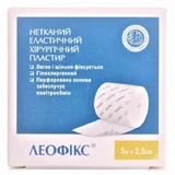 Пластырь хирургический нетканый эластичный "леофикс" 5 м х 2,5 см