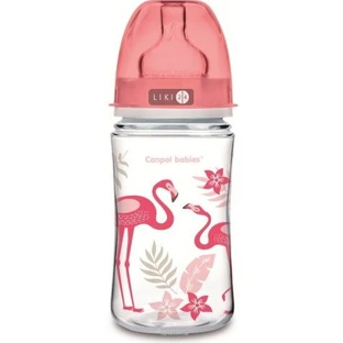 Пляшечка Canpol Babies EasyStart PP Jungle 35/227, 240 мл, коралова