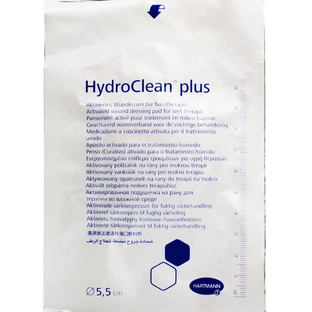 Повязка стерильная Hartmann HydroClean plus активированая на рану для терапии во влажной среде диаметр 5,5 см, 1 шт