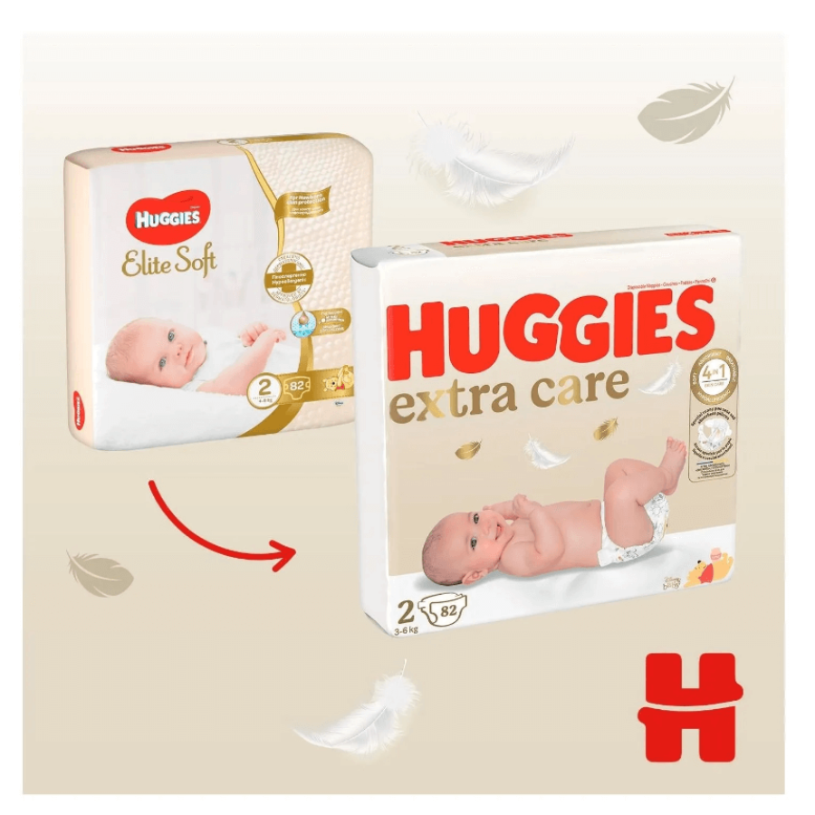 Підгузки Huggies Extra Care 3 (6-10 кг) 40 шт: ціни та характеристики