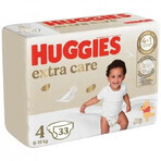Підгузки Huggies Extra Care 4 (8-14 кг) 33 шт: ціни та характеристики