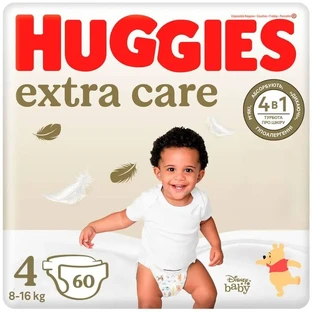 Підгузки Huggies Extra Care 4 (8-16 кг) 33 шт.