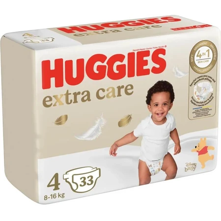 Підгузки Huggies Extra Care 4 (8-16 кг) 33 шт.: ціни та характеристики
