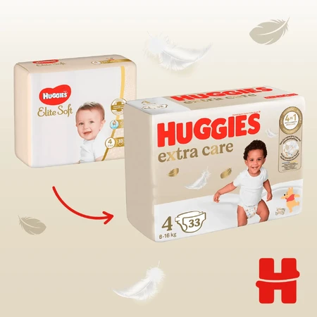 Підгузки Huggies Extra Care 4 (8-16 кг) 33 шт.: ціни та характеристики