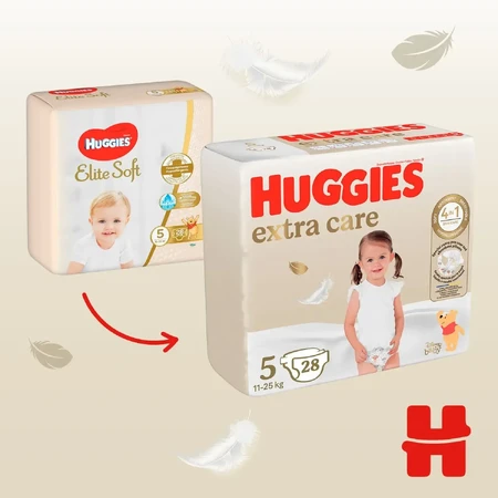 Подгузники Huggies Extra Care Jumbo 5 12-22 кг 28 шт: цены и характеристики