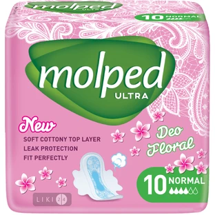 Прокладки гігієнічні Molped Ultra Normal №10