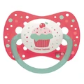 Пустушка силіконова Canpol Babies Cupcake симетрична рожева 0-6 міс 1 шт 23/282