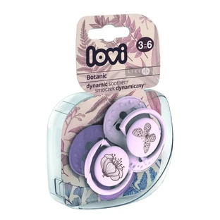 Пустушка силіконова Lovi Botanic динамічна 3-6 міс 2 шт 22/870 girl