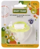Пустышка Baby Team 3008 силиконовая ортодонтическая, с колпачком, ночная, 12+