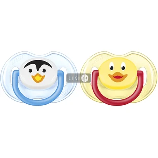 Пустышка силиконовая Philips Avent Classic Кролик Трумен и его друзья для мальчиков 0-6 мес 2 шт SCF182/12