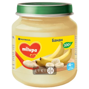 Фруктове пюре Milupa Банан з 4 місяців 125 г