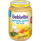 М'ясо-овочеве пюре Bebivita Картопля і овочі з індичкою, 220 г