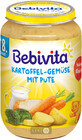 Мясо-овощное пюре Bebivita Картофель и овощи с индейкой, 220 г