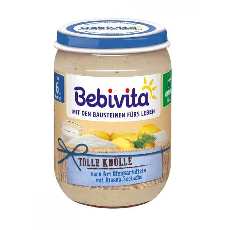 Рыбно-овощное пюре Bebivita Запеченный картофель с морской рыбой, 190 г: цены и характеристики
