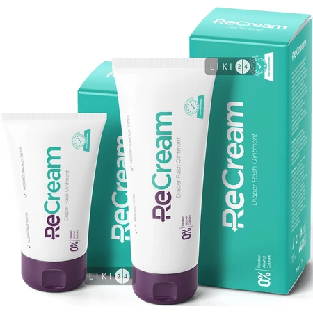 Дитячий крем ReCream для запобігання попрілості туба, 75 мл: ціни та характеристики