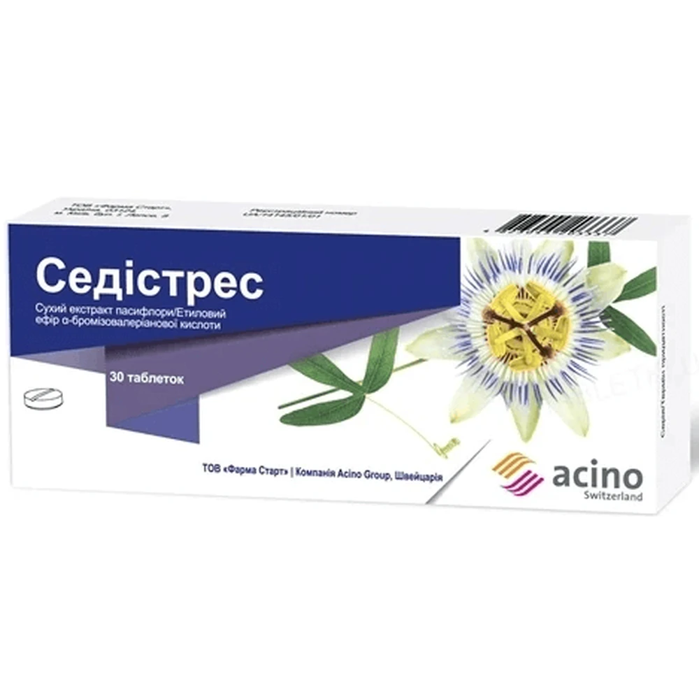 Седистресс таблетки, №30: цены и характеристики
