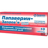 Папаверин-Здоров'я табл. 10 мг блістер №10