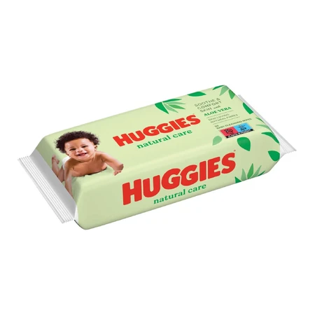 Вологі серветки Huggies Natural Care 56 шт : ціни та характеристики