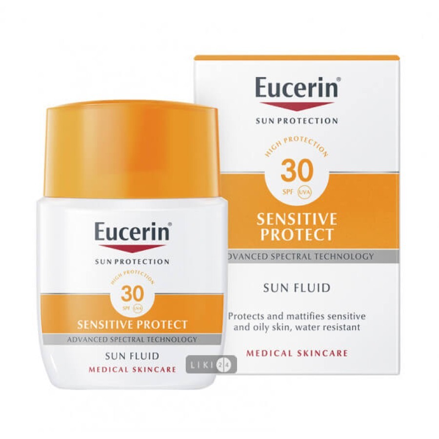 Солнцезащитный флюид Eucerin для нормальной кожи лица с SPF 30 30 мл: цены и характеристики
