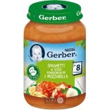 Пюре Gerber Рагу овощное со спагетти и сыром моцарелла в томатном соусе, 190 г