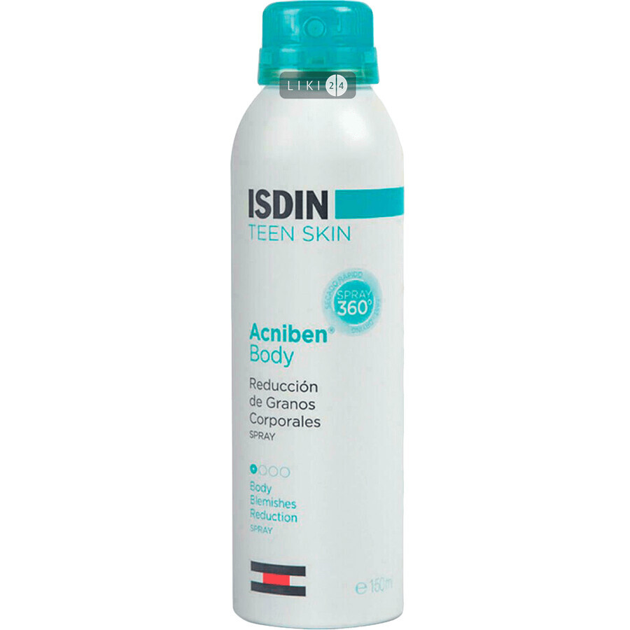 Спрей для тела Isdin Teen Skin Acniben Body Spray 150 мл: цены и характеристики