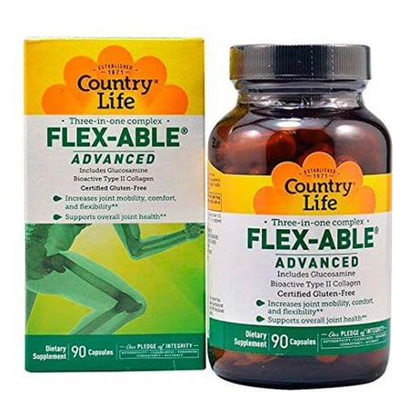 Хондропротектор Country Life Flex-Able Advanced капсули, 90 шт.: ціни та характеристики