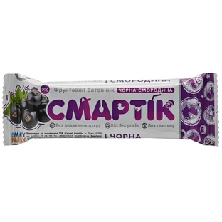 Фруктовый батончик Смартик Черная смородина, 30 г