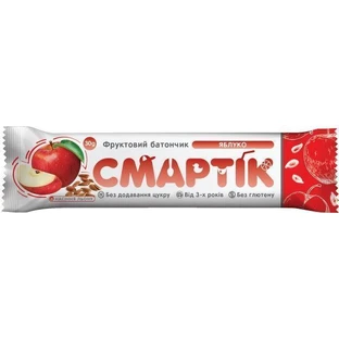 Фруктовый батончик Смартик Яблоко и семена льна, 30 г