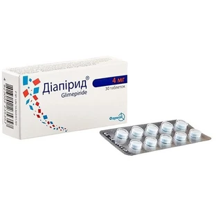 Диапирид табл. 4 мг блистер №30